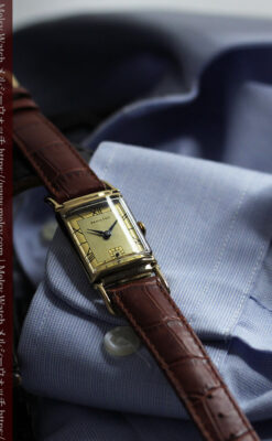 着け方２通り 趣きあるハミルトンのアンティーク腕時計 【1940年頃】-W1570-9