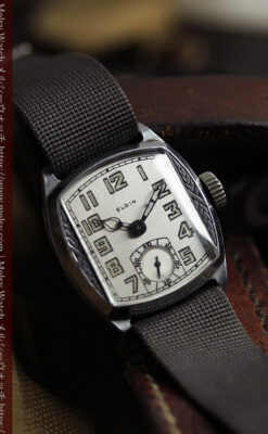 昭和初期 趣きあるエルジンのアンティーク腕時計 【1930年頃】-W1571-1