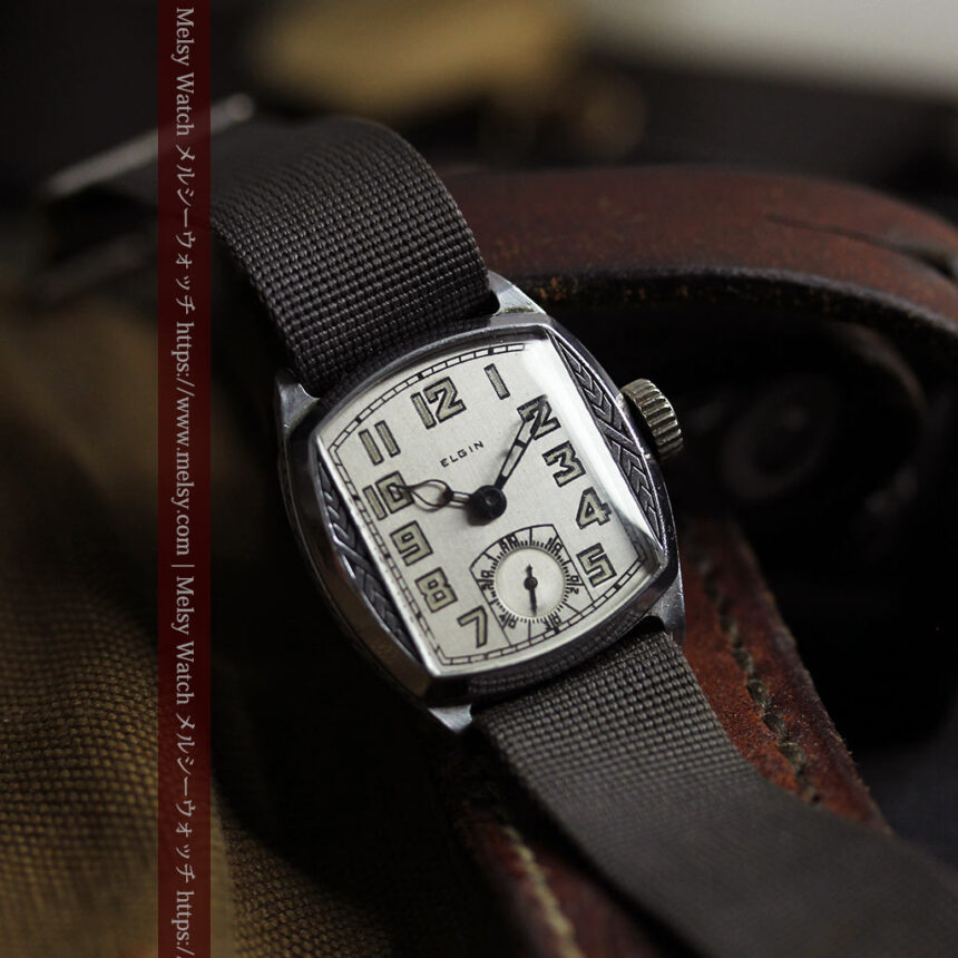 昭和初期 趣きあるエルジンのアンティーク腕時計 【1930年頃】-W1571-1