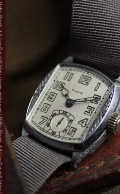 昭和初期 趣きあるエルジンのアンティーク腕時計 【1930年頃】-W1571-12