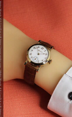 ハンプデンのアンティーク腕時計 希少な茶と金色 【1910年頃】-W1572-15