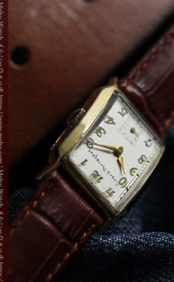 ジラールペルゴのレトロな雰囲気のアンティーク腕時計 【1940年頃】-W1573-10