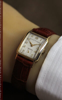 ジラールペルゴのレトロな雰囲気のアンティーク腕時計 【1940年頃】-W1573-15