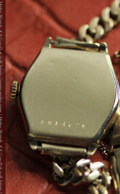 高級メーカー ゼニスの金色レトロな女性用腕時計 【1950年頃】-W1574-11