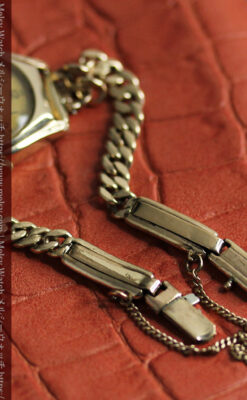 高級メーカー ゼニスの金色レトロな女性用腕時計 【1950年頃】-W1574-12