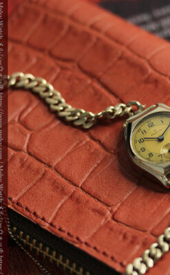 高級メーカー ゼニスの金色レトロな女性用腕時計 【1950年頃】-W1574-4