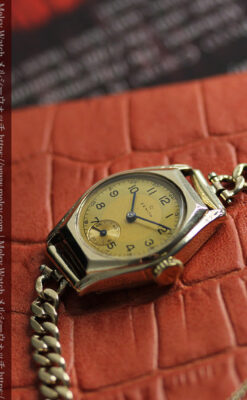 高級メーカー ゼニスの金色レトロな女性用腕時計 【1950年頃】-W1574-7