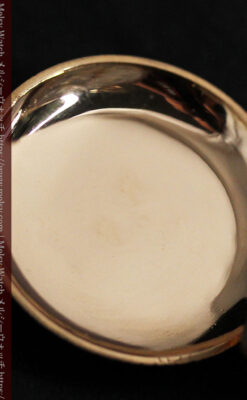 ダイヤと装飾美 ウォルサムの金無垢アンティーク懐中時計 【1900年頃】ブローチ付き-P2283-17