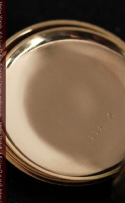 ダイヤと装飾美 ウォルサムの金無垢アンティーク懐中時計 【1900年頃】ブローチ付き-P2283-20