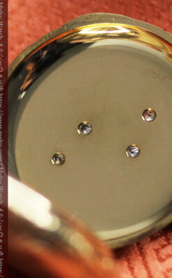 上品な顔とダイヤが映える エルジンの金無垢アンティーク懐中時計 【1895年頃】-P2333-20