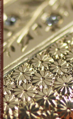 上品な顔とダイヤが映える エルジンの金無垢アンティーク懐中時計 【1895年頃】-P2333-5