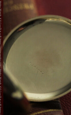 盾を掴み羽根を広げる鷲 エルジンのアンティーク懐中時計 【1913年頃】-P2335-15