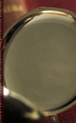 盾を掴み羽根を広げる鷲 エルジンのアンティーク懐中時計 【1913年頃】-P2335-16