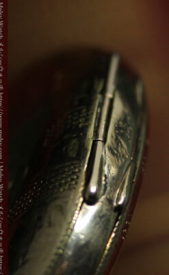 盾を掴み羽根を広げる鷲 エルジンのアンティーク懐中時計 【1913年頃】-P2335-19