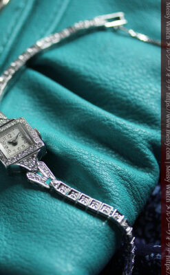 ロンジン 14金バンドと48石ダイヤモンド輝く宝飾腕時計 【1945年製】-W1575-3