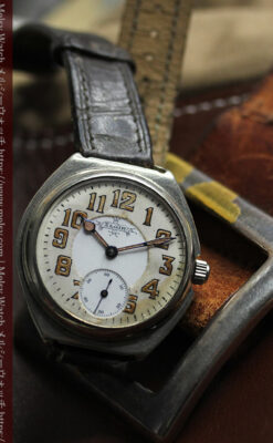 エルジン 歴史伝える味のある大型アンティーク腕時計 【1890年頃】-W1576-11