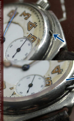 エルジン 歴史伝える味のある大型アンティーク腕時計 【1890年頃】-W1576-18