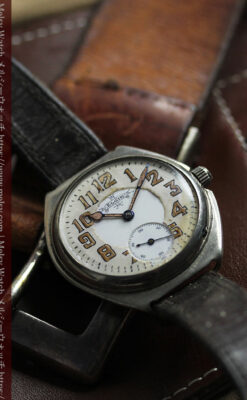 エルジン 歴史伝える味のある大型アンティーク腕時計 【1890年頃】-W1576-5