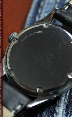 ジラールペルゴのSEA-HAWK 黒文字盤のアンティーク腕時計 【1950年頃】-W1578-13