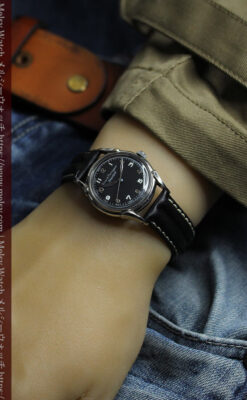 ジラールペルゴのSEA-HAWK 黒文字盤のアンティーク腕時計 【1950年頃】-W1578-14