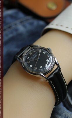 ジラールペルゴのSEA-HAWK 黒文字盤のアンティーク腕時計 【1950年頃】-W1578-16