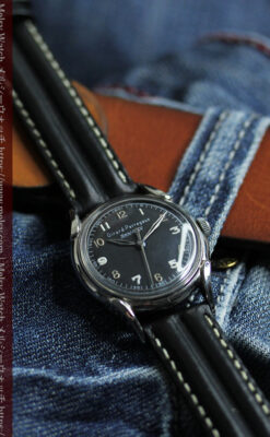 ジラールペルゴのSEA-HAWK 黒文字盤のアンティーク腕時計 【1950年頃】-W1578-3