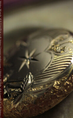 ハート&ダイヤモンド ウォルサムの金無垢アンティーク懐中時計 【1900年頃】箱付き-P2336-21