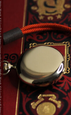 華麗な文字盤が光るパテックフィリップの18金無垢アンティーク懐中時計 【1920年頃】-P2337-14