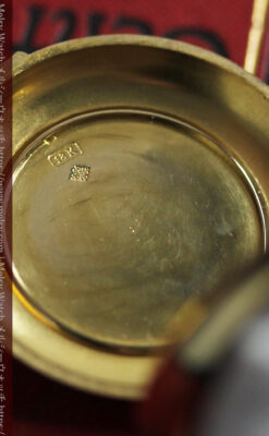 華麗な文字盤が光るパテックフィリップの18金無垢アンティーク懐中時計 【1920年頃】-P2337-21