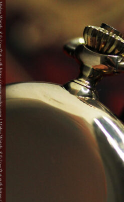 華麗な文字盤が光るパテックフィリップの18金無垢アンティーク懐中時計 【1920年頃】-P2337-28