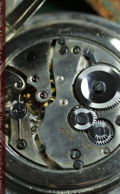 ティファニー 8日巻きの大型アンティーク携行時計 【1920年頃】ケース付き-P2338-17