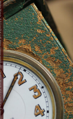 ティファニー 8日巻きの大型アンティーク携行時計 【1920年頃】ケース付き-P2338-19