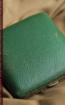 ティファニー 8日巻きの大型アンティーク携行時計 【1920年頃】ケース付き-P2338-24