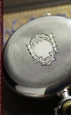 オメガの風格ある重厚な銀無垢アンティーク懐中時計 【1915年頃】-P2339-12