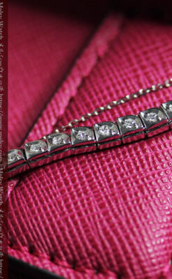 総金無垢ロンジンの女性用アンティーク腕時計 ダイヤモンド50石 【1960年頃】-W1580-16