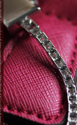 総金無垢ロンジンの女性用アンティーク腕時計 ダイヤモンド50石 【1960年頃】-W1580-17