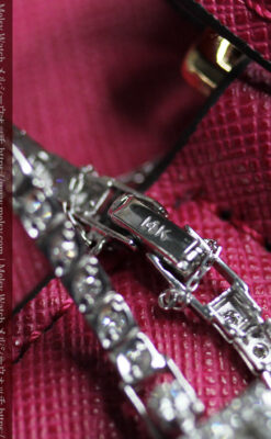 総金無垢ロンジンの女性用アンティーク腕時計 ダイヤモンド50石 【1960年頃】-W1580-22