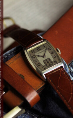 ハミルトンの丸みのある樽型アンティーク腕時計 【1936年製】-W1581-10