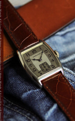 ハミルトンの丸みのある樽型アンティーク腕時計 【1936年製】-W1581-3