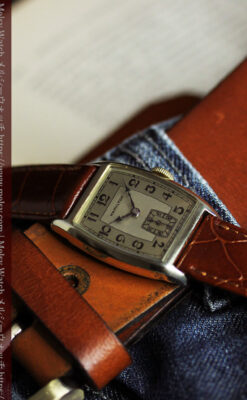 ハミルトンの丸みのある樽型アンティーク腕時計 【1936年製】-W1581-5