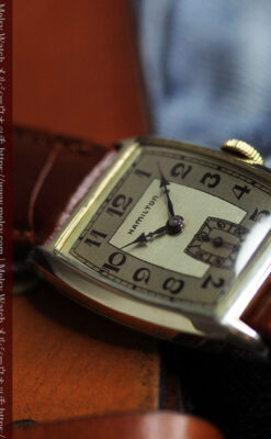 ハミルトンの丸みのある樽型アンティーク腕時計 【1936年製】-W1581-6