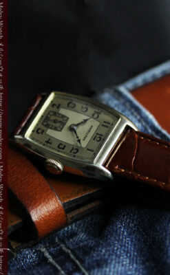 ハミルトンの丸みのある樽型アンティーク腕時計 【1936年製】-W1581-7