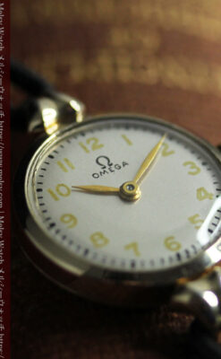 オメガのレトロ感が楽しい女性用腕時計 【1949年頃】-W1583-8