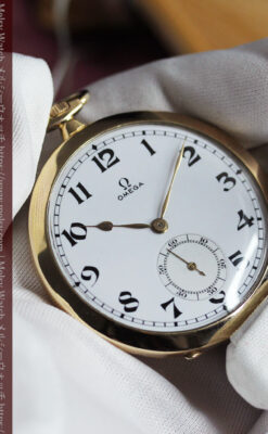 大正浪漫の響きが似合うオメガのアンティーク懐中時計 【1925年頃】-P2340-10