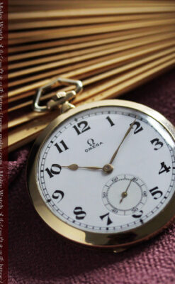 大正浪漫の響きが似合うオメガのアンティーク懐中時計 【1925年頃】-P2340-6