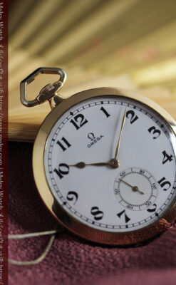 大正浪漫の響きが似合うオメガのアンティーク懐中時計 【1925年頃】-P2340-7