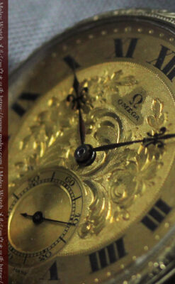 歳月と技法の美を楽しむ オメガのアンティーク懐中時計 【1920年頃】-P2341-1