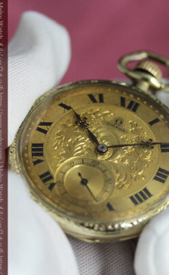 歳月と技法の美を楽しむ オメガのアンティーク懐中時計 【1920年頃】-P2341-11