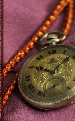 歳月と技法の美を楽しむ オメガのアンティーク懐中時計 【1920年頃】-P2341-6