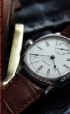 ウォルサム アンティーク腕時計 装飾入りクッション型 【1908年頃】-W1586-10